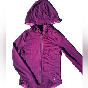 Jill Yoga Girls Purple  Zip Active Jacket Size Large